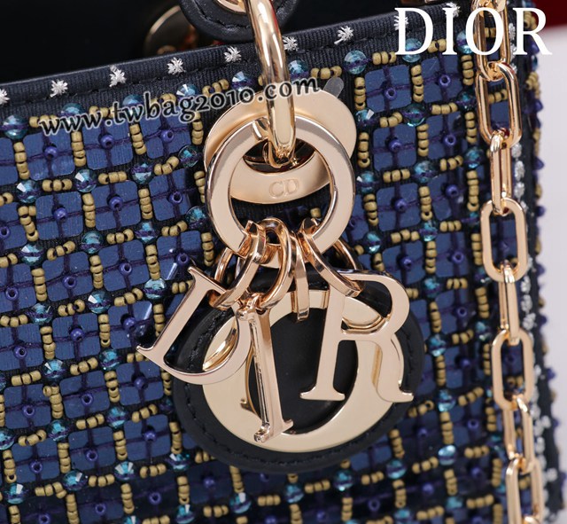 Dior专柜新款迪奥顶级原单超迷你刺绣珠片lady d-joy-micro djfk1055